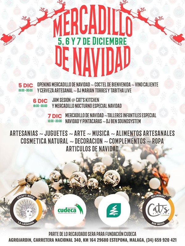 mercadillo navidad en agrojardin estepona