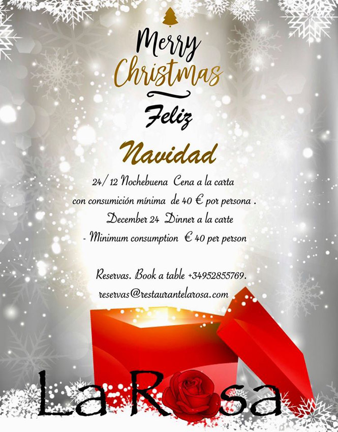 restaurante la rosa marbella nochebuena