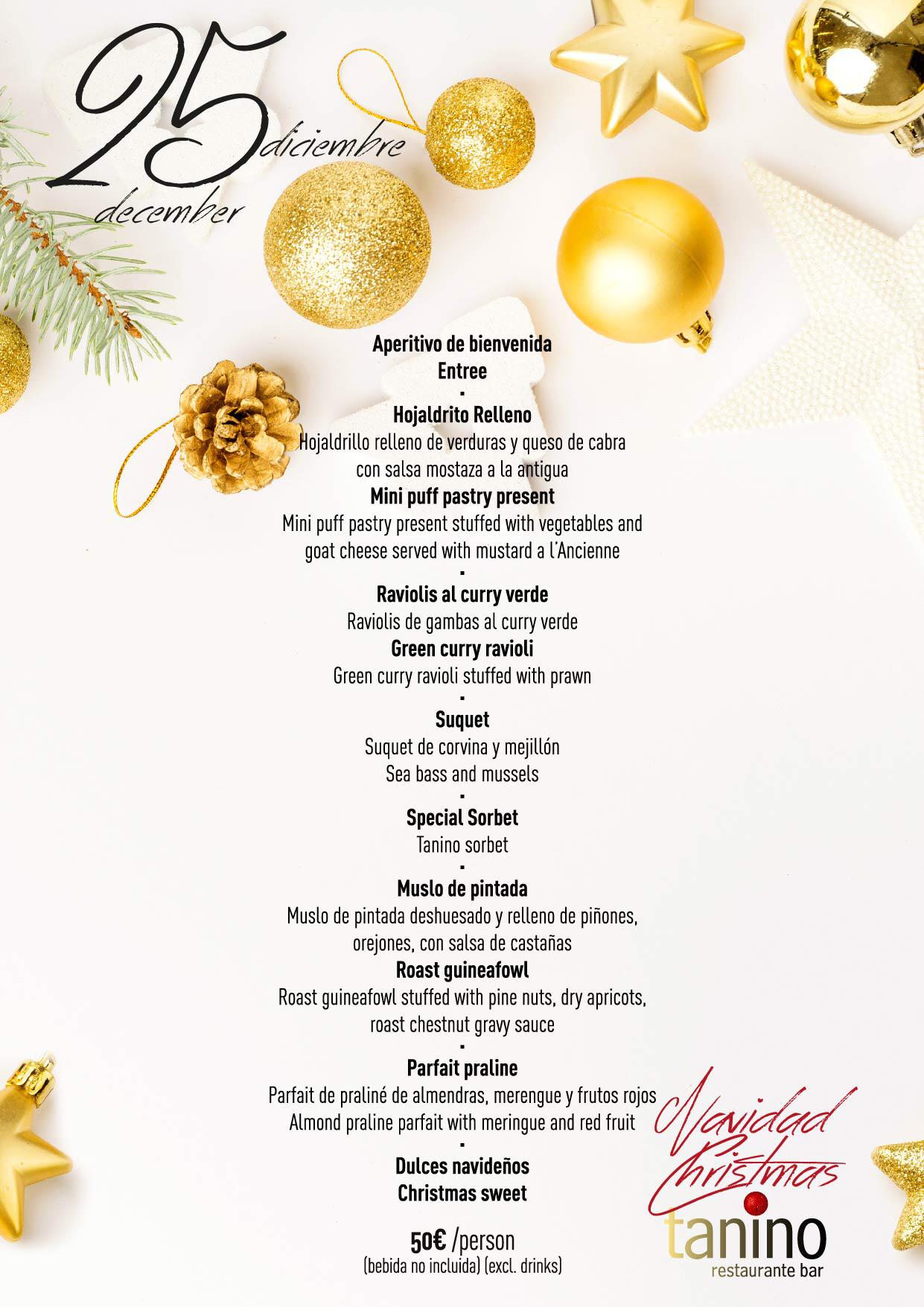 navidad Tanino San Pedro Restaurante