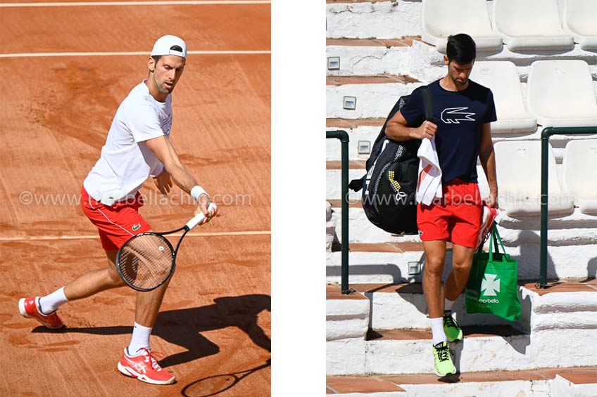 Novak Djokovic ya entrena en Marbella