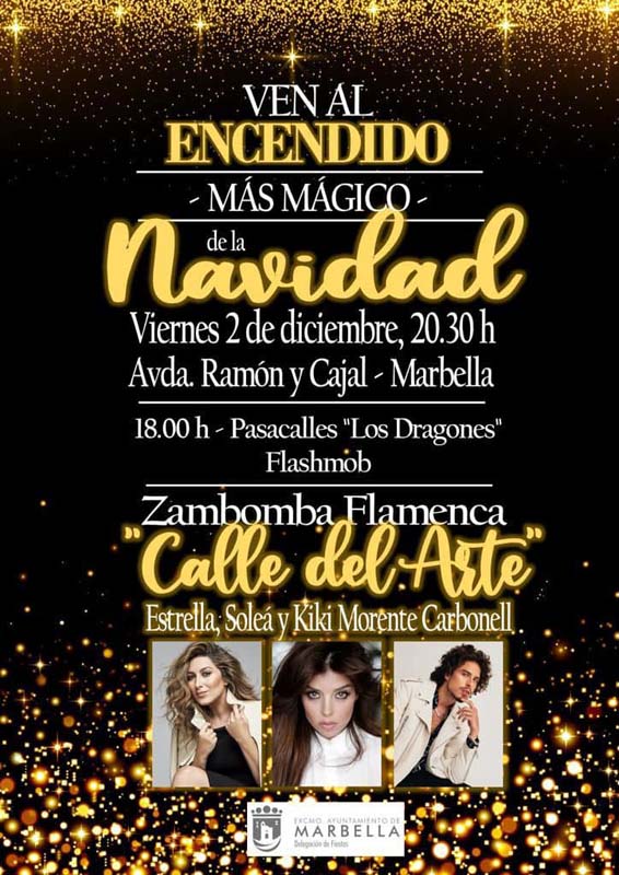 Encendido de luces navidad en Marbella