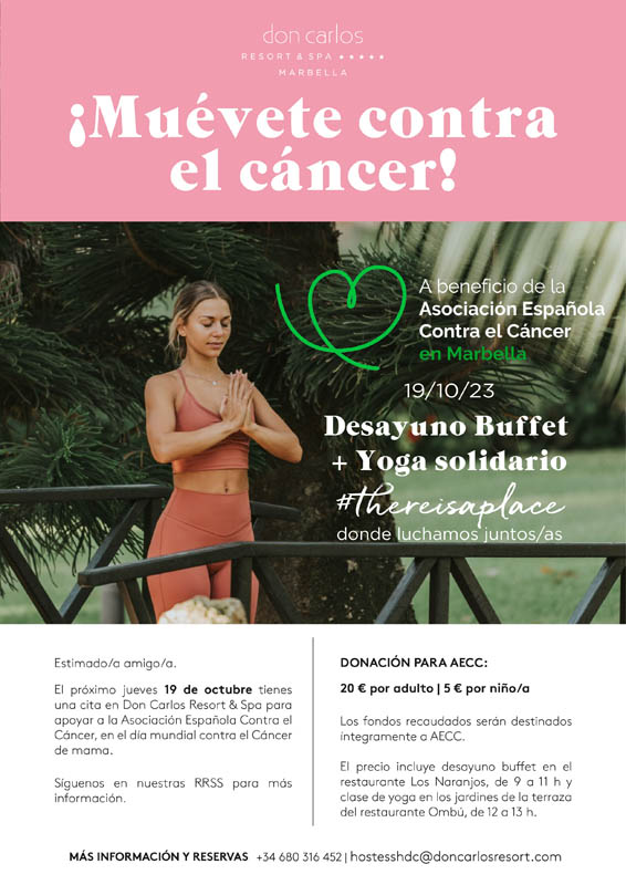 Desayuno solidario para AECC en Hotel Don Carlos