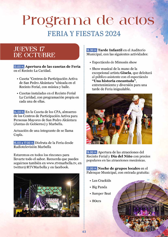 Programa Feria San Pedro 2024