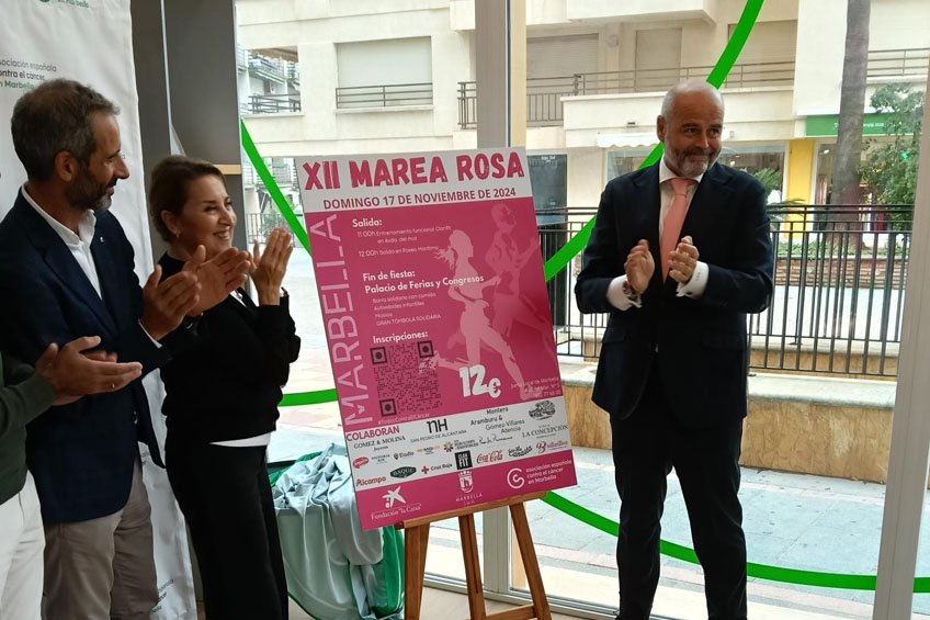 Presentación de la XII Edición de la Carrera “Marea Rosa” de Marbella