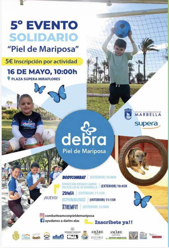 Evento solidario Debra Piel de Mariposa
