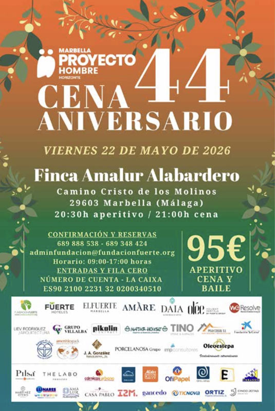 Aniversario Proyecto Hombre Marbella