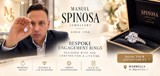 Manuel Spinosa anillos de compromiso Marbella